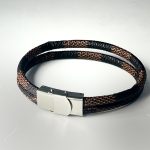 Multilayered Bracelet for Men with Stainless Steel Clasps