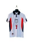 BECKHAM ENGLAND HOME KIT 1998/1999 POLO EMBROIDERY
