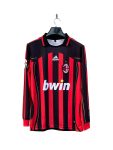 KAKA AC MILAN 2006/2007   HOME KIT EMBROIDERY POLO FULL SLEEV