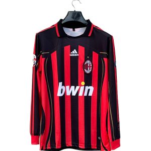 KAKA AC MILAN 2006/2007   HOME KIT EMBROIDERY POLO FULL SLEEV
