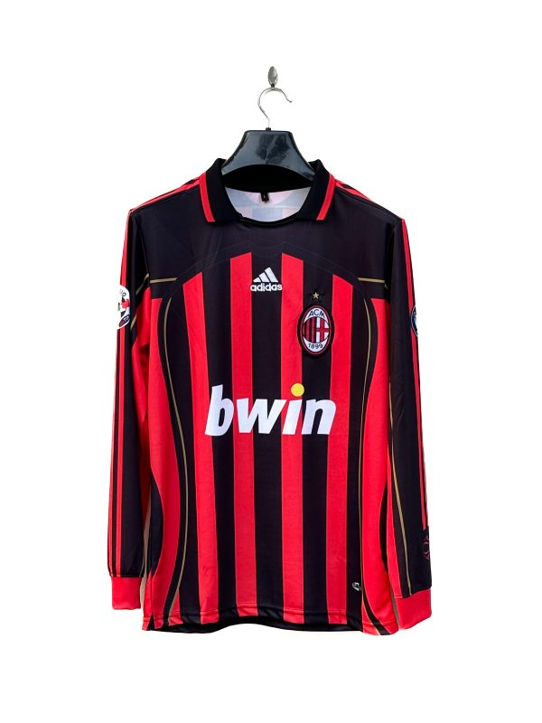 KAKA AC MILAN 2006/2007   HOME KIT EMBROIDERY POLO FULL SLEEV