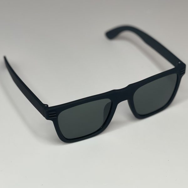 Retro Square Sunglasses Black and Brown Unisex