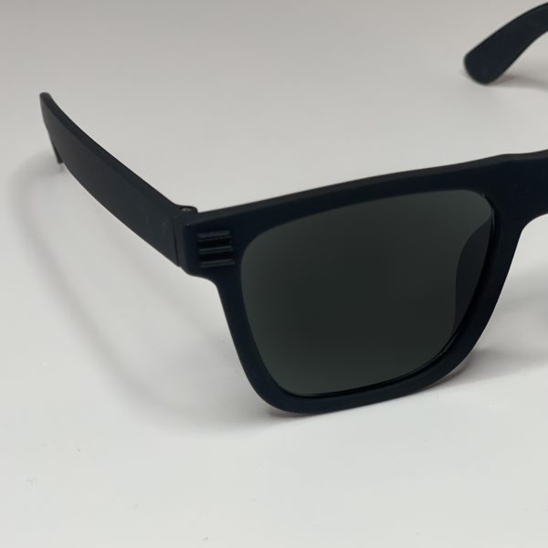 Retro Square Sunglasses Black and Brown Unisex