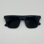 Retro Square Sunglasses Black and Brown Unisex