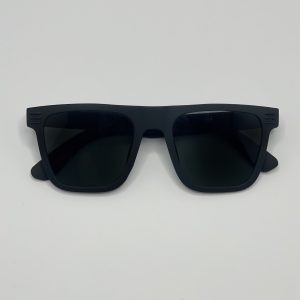Retro Square Sunglasses Black and Brown Unisex