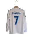 RONALDO REAL MADRID HOME KIT 2018  FULL SLEEV EMBROIDERY