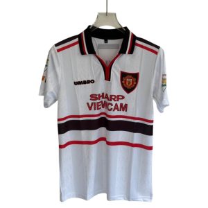 BECKHAM UNITED AWAY KIT 1997 POLO EMBROIDERY