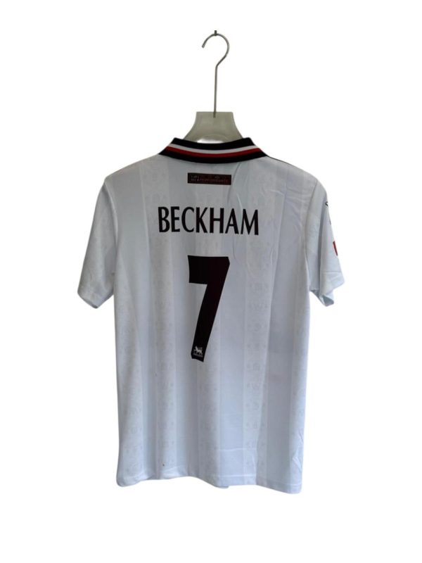 BECKHAM UNITED AWAY KIT 1997 POLO EMBROIDERY