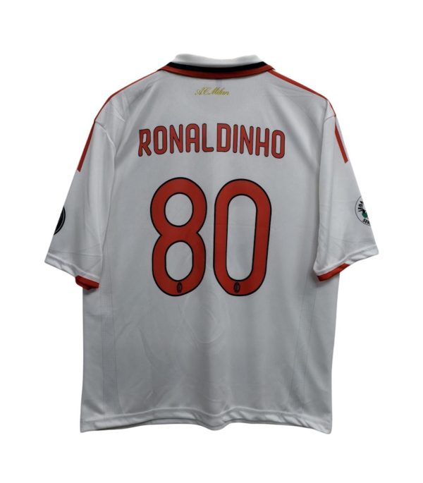 RONALDINHO AC MILAN  AWAY KIT POLO  EMBROIDERY  FIVE SLEEV