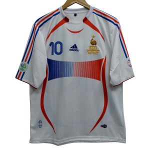 ZIDANE FRANCE AWAY KIT  2006 EMBROIDERY FIVE SLEEV