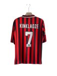KINKLADZE MANCHESTER CITY 1994-95 AWAY KIT FIVE SLEEVE EMBROIDERY