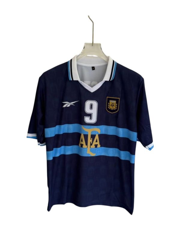BATISTUTA ARGENTINA AWAY  KIT 2000  EMBROIDERY  FIVE SLEEV