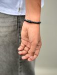 Minimal Beaded Band Leather