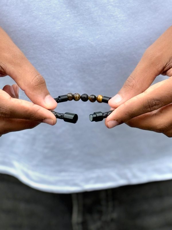 Minimal Beaded Band Leather