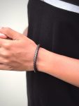 Brown Braided Leather Bracelet