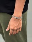 White Beaded Bracelet
