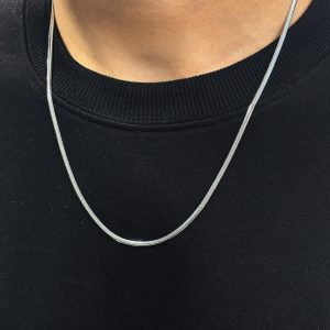 Stainless Steel Flat Snake Chain
