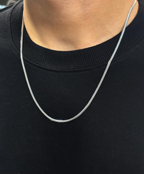 Stainless Steel Flat Snake Chain