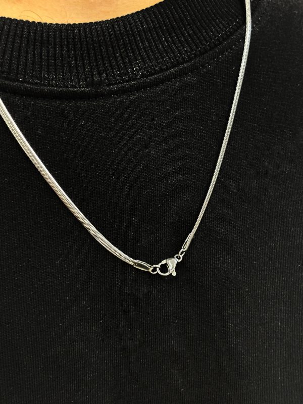 Stainless Steel Flat Snake Chain