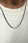 Black Thin Stainless Steel Chain