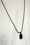 Black Square Locket Stainless Steel Chain