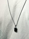 Silver Square Locket Stainless Steel Chain