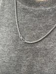 Silver Long Chain with Pendant