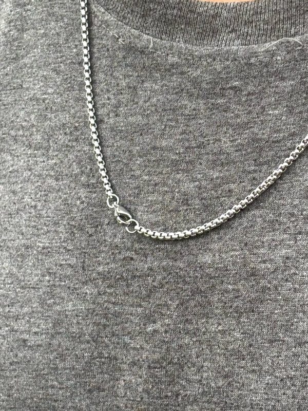 Silver Long Chain with Pendant