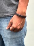 Mens Leather Bracelet Brown