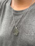 Silver Long Chain with Pendant