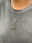 Silver Long Chain with Pendant