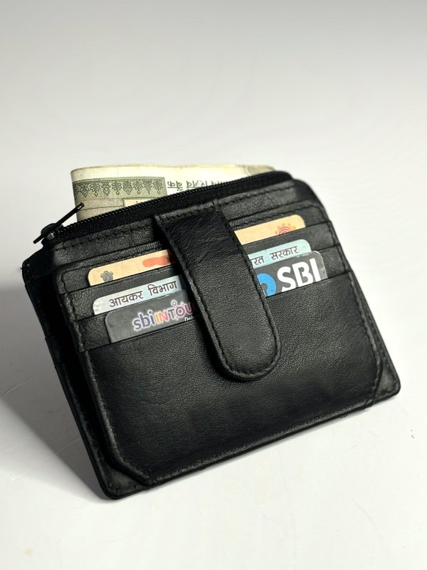 CARD HOLDER LEATHER BLACK