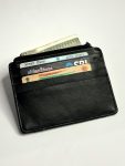 CARD HOLDER LEATHER BLACK