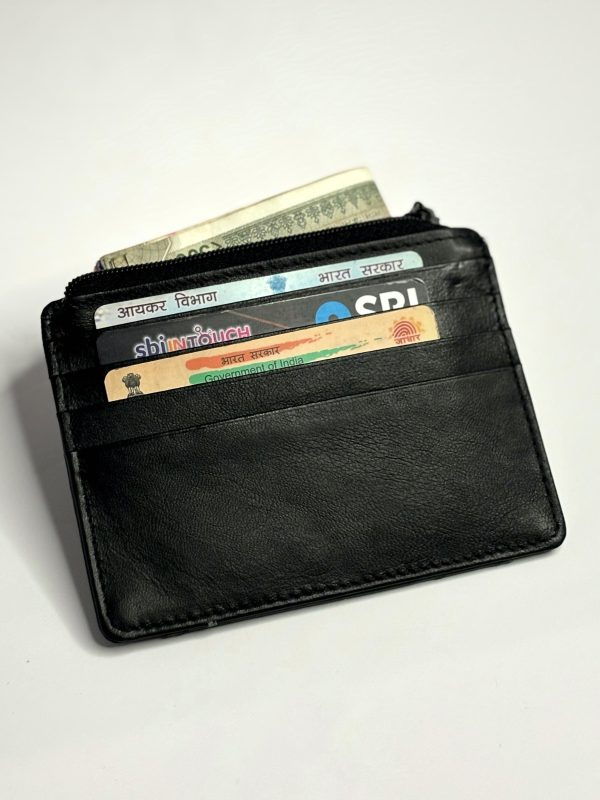CARD HOLDER LEATHER BLACK