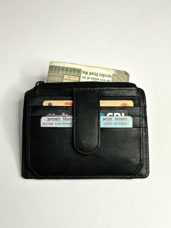 CARD HOLDER LEATHER BLACK