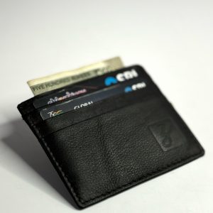 MINIMAL CARD HOLDER LEATHER BLACK