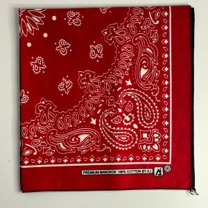 Red Printed Bandana