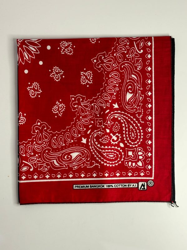 Red Printed Bandana