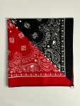 Red and Black Dual Bandana