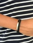 Black Two Layer Braided Bracelet