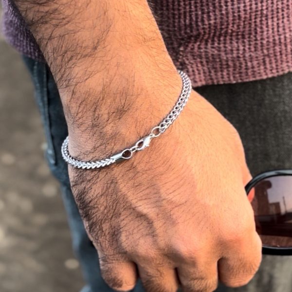 Cross pendant & chain bracelet combo