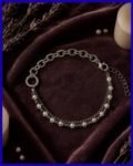 Double Chain Pearl Bracelet- Adjustable