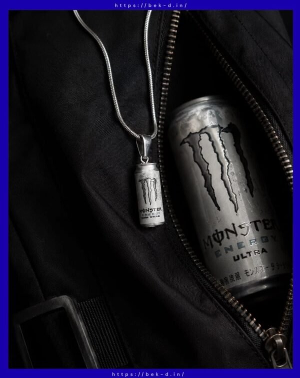 Energy Drink Can Pendant Necklace