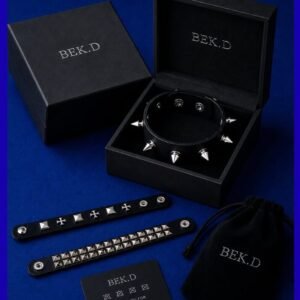 Punk Goth Leather Stud Bracelet