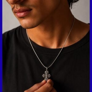 Vintage Gothic Cross Pendant Necklace