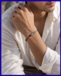 Blue Beaded Adjustable Bracelet