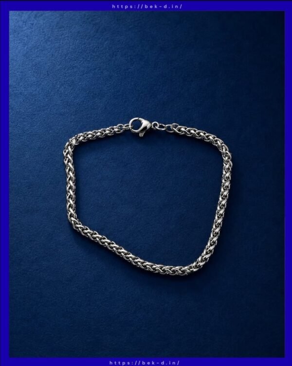 Stainless Steel Byzantine Chain Bracelet
