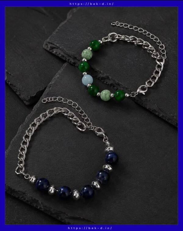 Stone Beaded Chain Bracelet