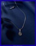 Spiral Charm pendant Snake Chain