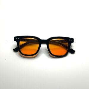 Retro Square Orange Colour Sunglasses